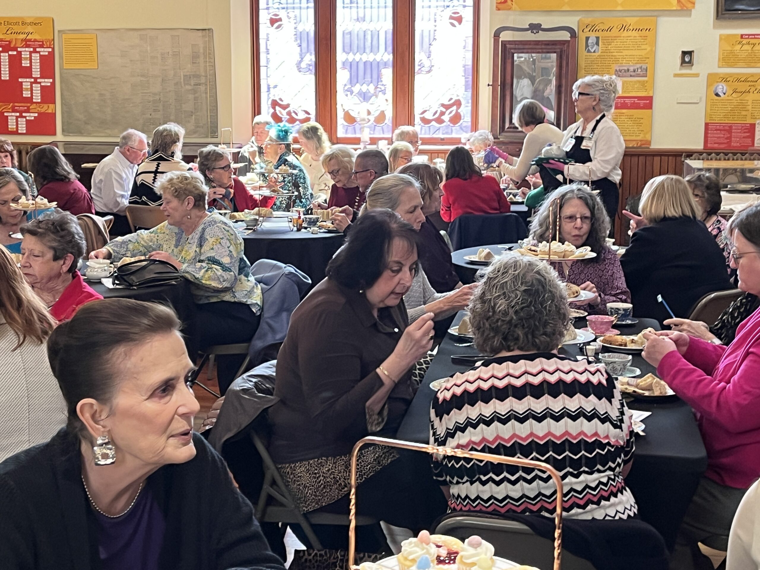 Secrets of the Chocolate Maker Tea, March 27, 2025. A full house of attendees.