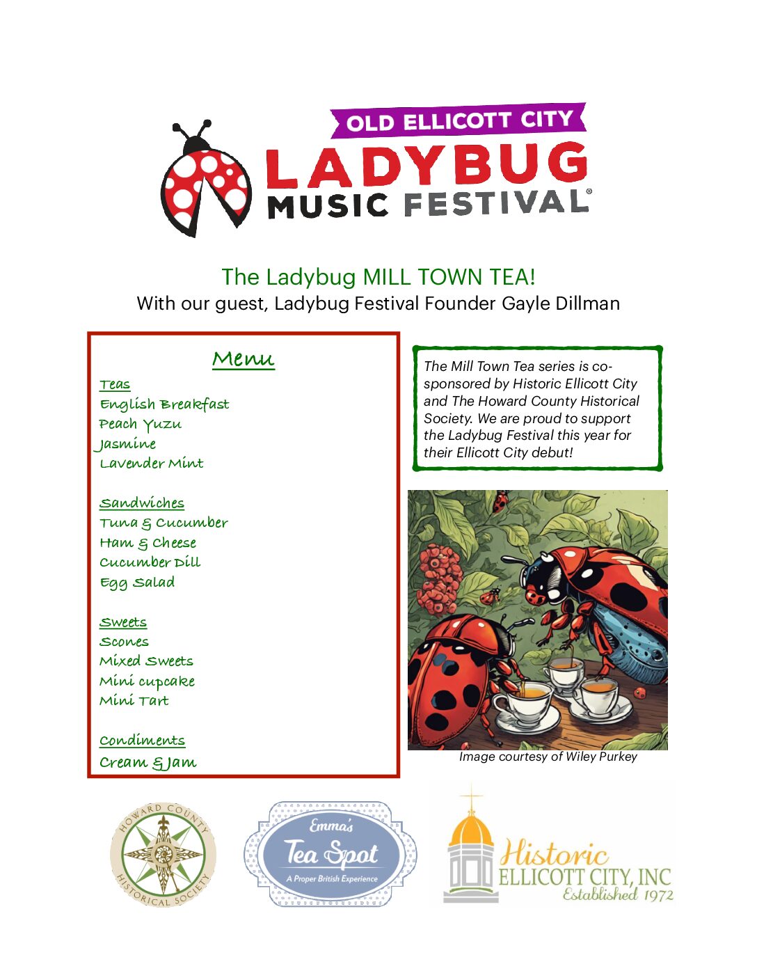Mill Town Tea: Ladybug Tea 6/27/24
